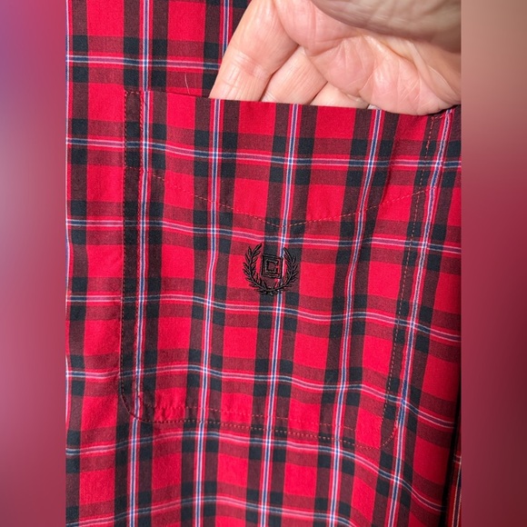 Men’s Chaps 3XB plaid Easy Care shirt. - Picture 3 of 6